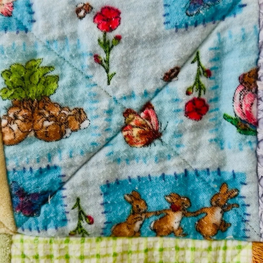 Handmade Child’s Rag Quilt / So So Cute / Unisex - Picture 6 of 16